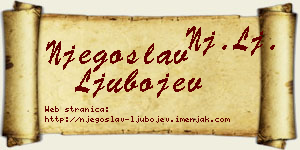 Njegoslav Ljubojev vizit kartica